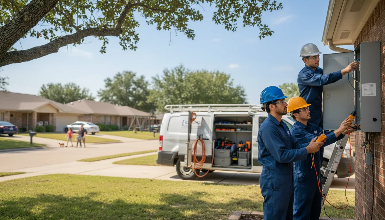 Certified electrician providing emergency electrical services in Oakfield, WI